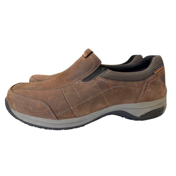 Dunham Men\'s 10.5 Battery Park slip-on shoes brown/Nubuck waterproof Walking main image 6